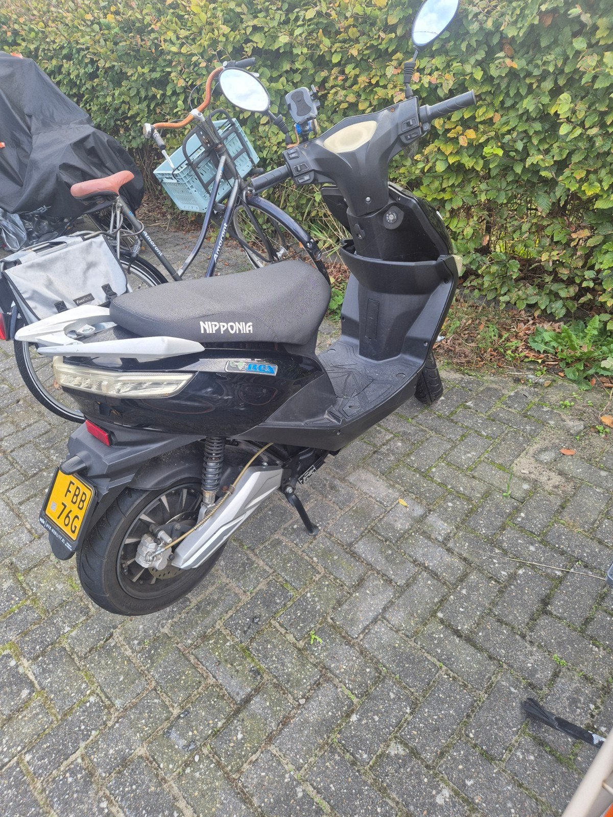Nipponia E-scooter - Zwart, Goede Staat, Fietsen en Brommers, Snorfietsen en Snorscooters, Ophalen of Verzenden