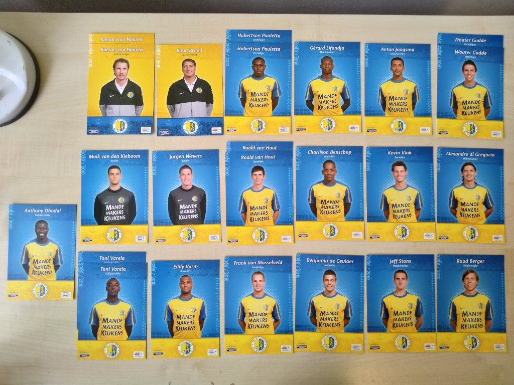 Spelerskaarten RKC 2009-2010, Verzamelen, Sportartikelen en Voetbal, Verzenden, Zo goed als nieuw, Overige binnenlandse clubs