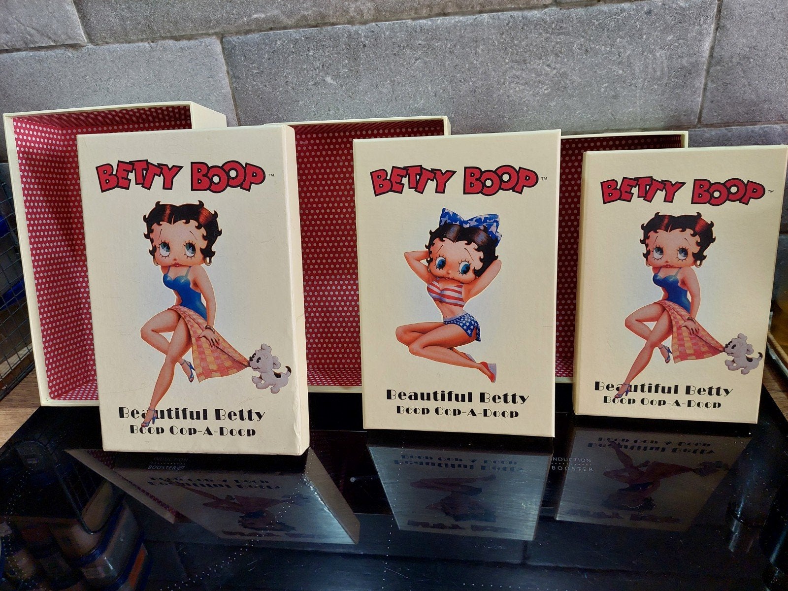 Nieuwe Betty Boop Kartonnen Opbergdozen Set, Ophalen of Verzenden, Nieuw, Meerkleurig, Papier/karton