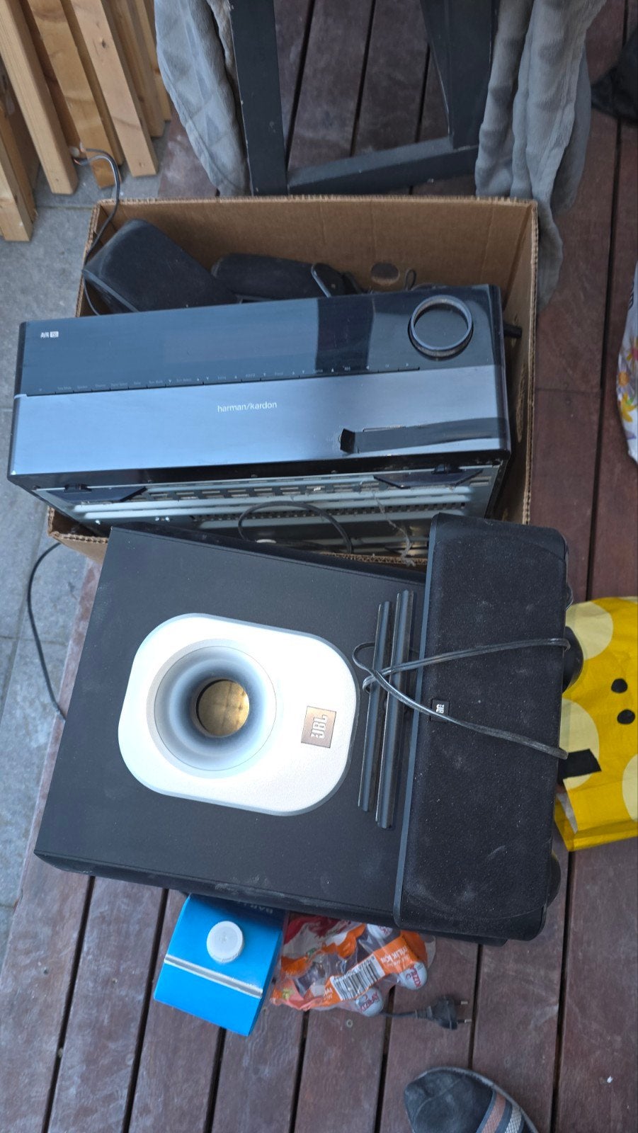 Harman Kardon Surround Receiver met JBL Boxen, Gebruikt, Losse componenten, Speakers, Ophalen
