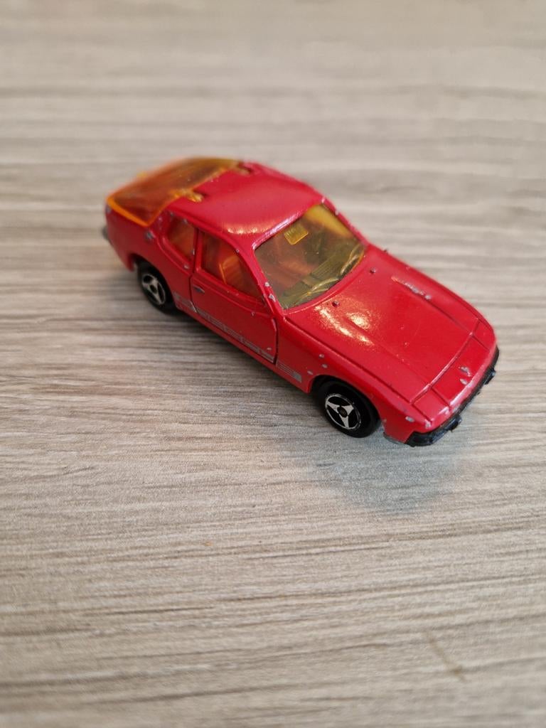 Majorette Porsche 924 - Rode Speelgoedauto, Ophalen of Verzenden, Gebruikt, Auto, Majorette