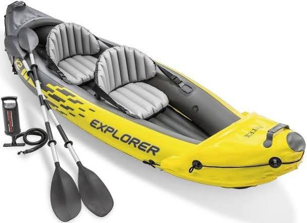 Intex Explorer K2 Opblaasbare Kajak - 2-persoons, Watersport en Boten, Ophalen, Opblaasbaar, Zo goed als nieuw, 2-persoons