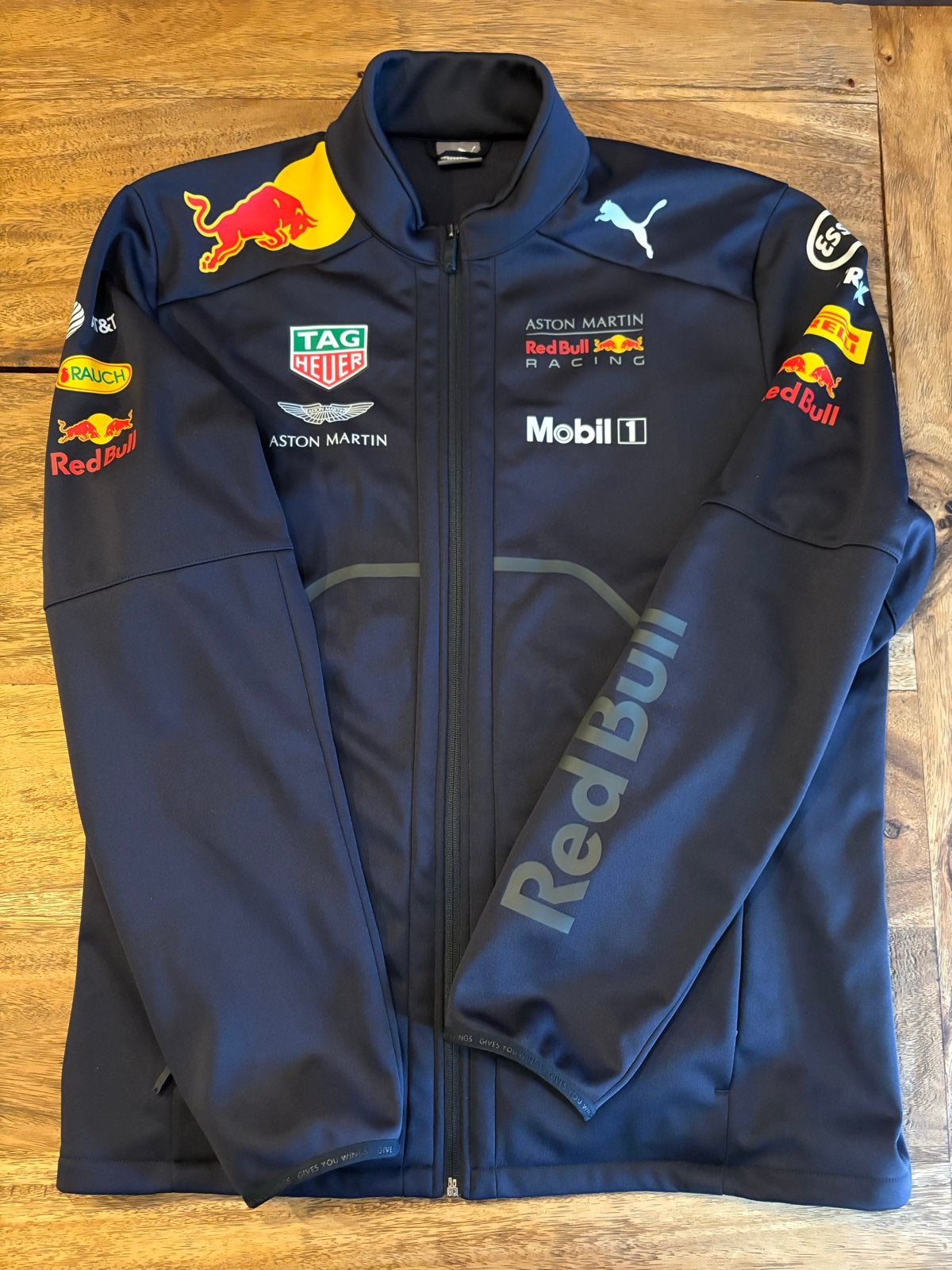 Puma Red Bull Racing Softshell Jas - XXL, Ophalen of Verzenden, Zo goed als nieuw, Maat 56/58 (XL), Blauw