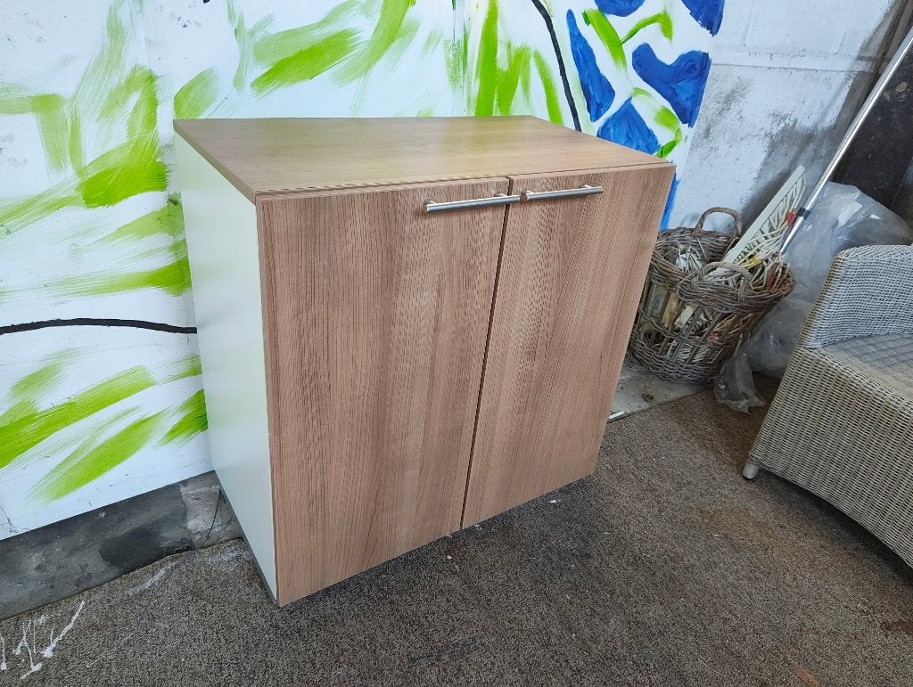 Nette kantoorkast met legplanken – houtlook, Huis en Inrichting, Ophalen, 50 tot 100 cm, Zo goed als nieuw, Minder dan 100 cm