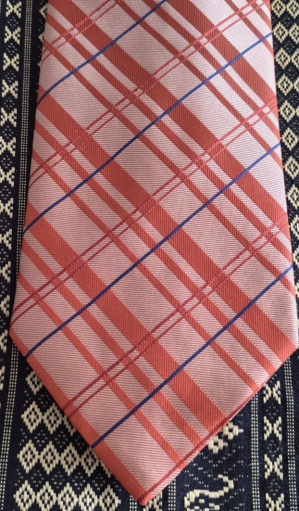Oranje stropdas gestreept design, Kleding | Heren, Stropdassen, Ophalen of Verzenden, Nieuw, Oranje