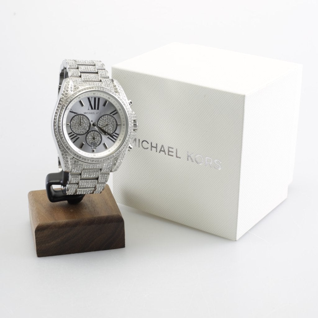 Michael Kors MK-6442 Silver colored/Steel 43 mm horloge, Sieraden, Tassen en Uiterlijk, Michael Kors, Zo goed als nieuw, Support@michaelkors.com