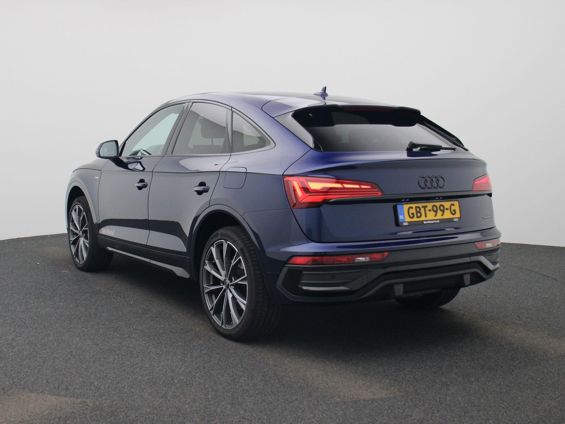 Audi Q5 Sportback 50 TFSI e S edition 299 PK | Demo | Cruise, Auto's, Audi, Automaat, 12 maanden, 4 cilinders, Blauw