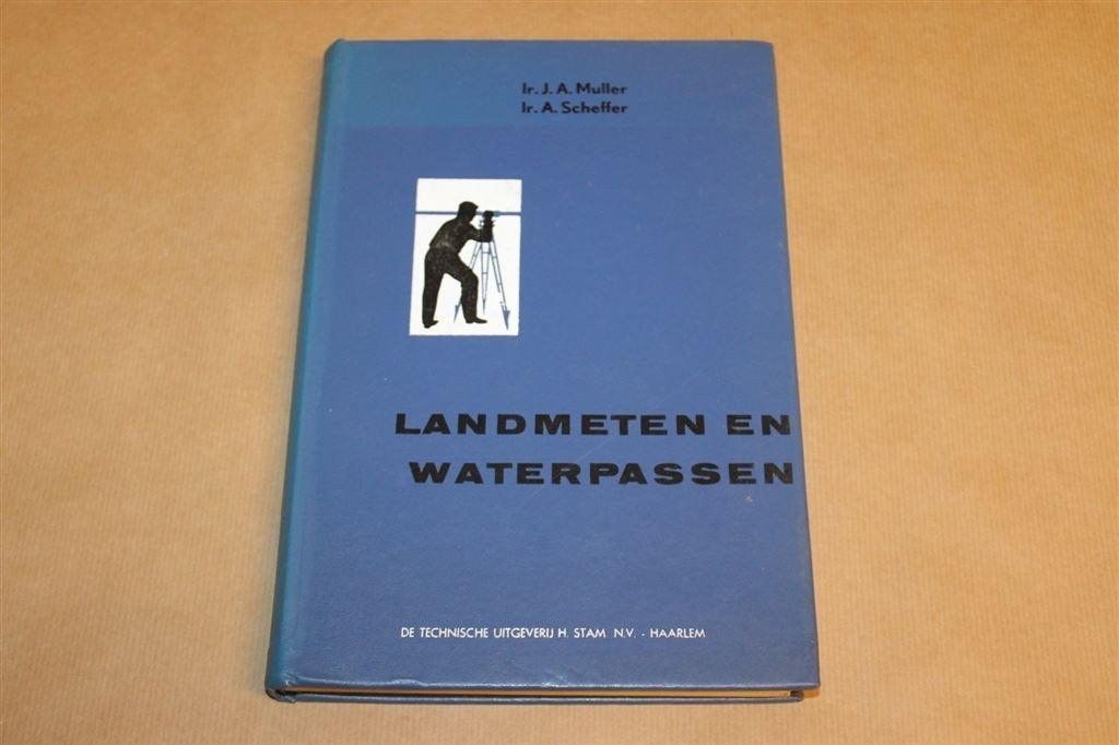 Landmeten en Waterpassen — Leerboek met Kaart, 1962, Ophalen of Verzenden, Gelezen, Bouwkunde