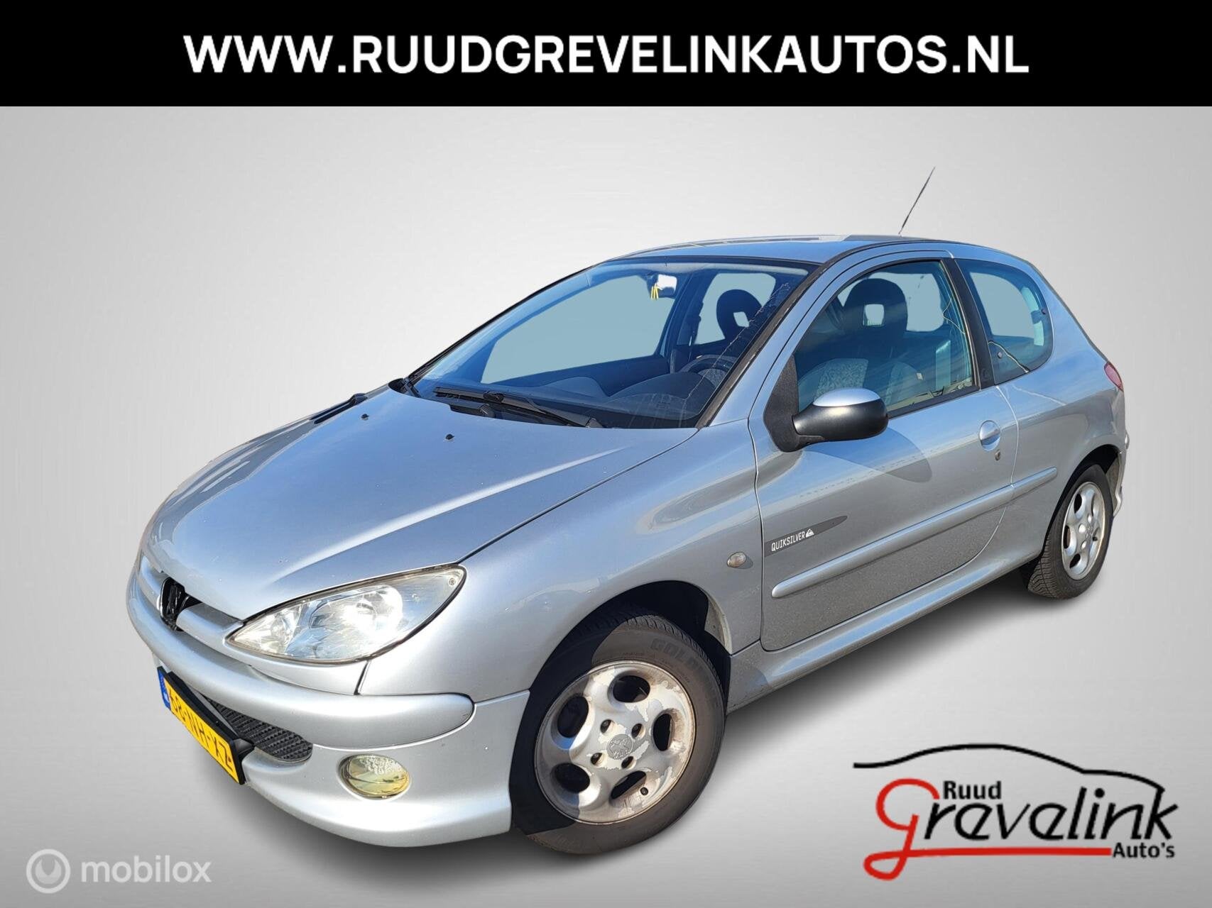 Peugeot 206 1.4 Quiksilver APK JULI 2027, Auto's, Voorwielaandrijving, Stof, Zwart, 4 cilinders