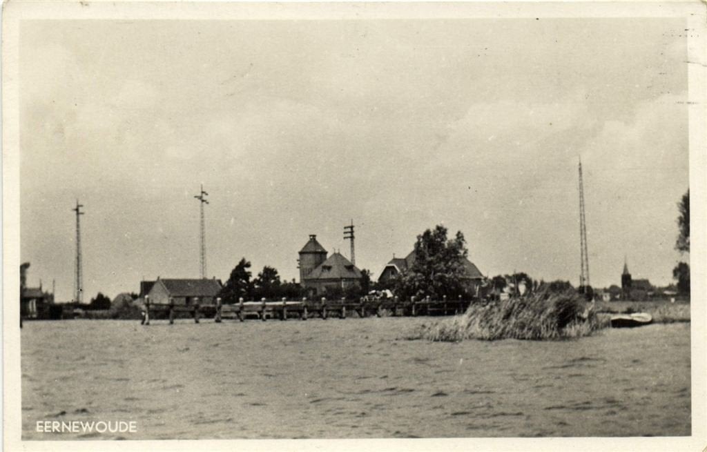 Eernewoude - gezicht op - gelopen, Verzenden, 1940 tot 1960, Gelopen, Friesland