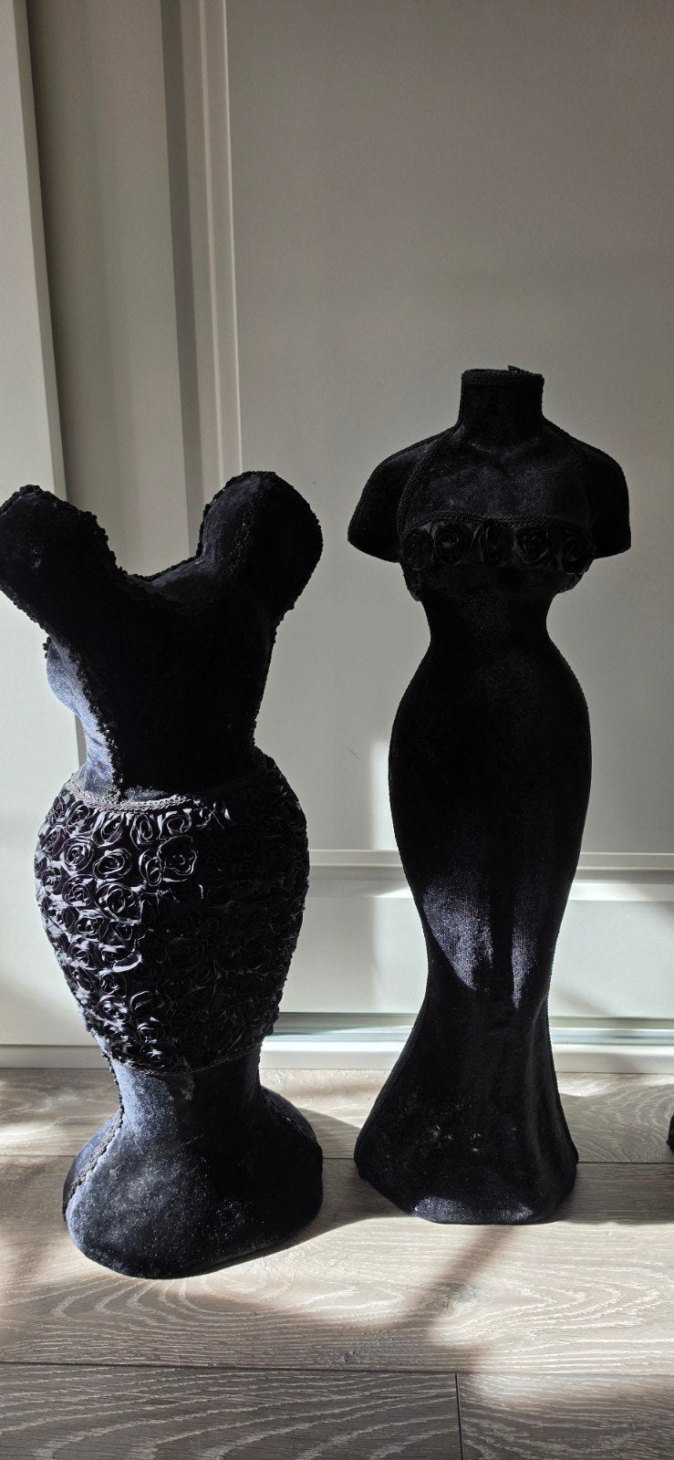 zwart fluwelen paspoppen, Antiek en Kunst, Ophalen of Verzenden