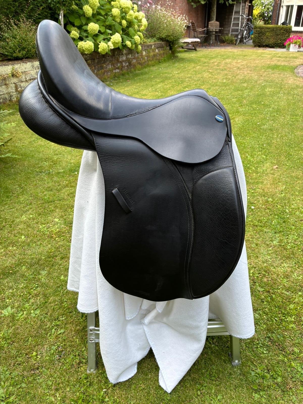 Eurorising vz zadel, 17,5”/3, zwart, Dieren en Toebehoren, Ophalen, L (17.5 inch), Zo goed als nieuw, Euroriding
