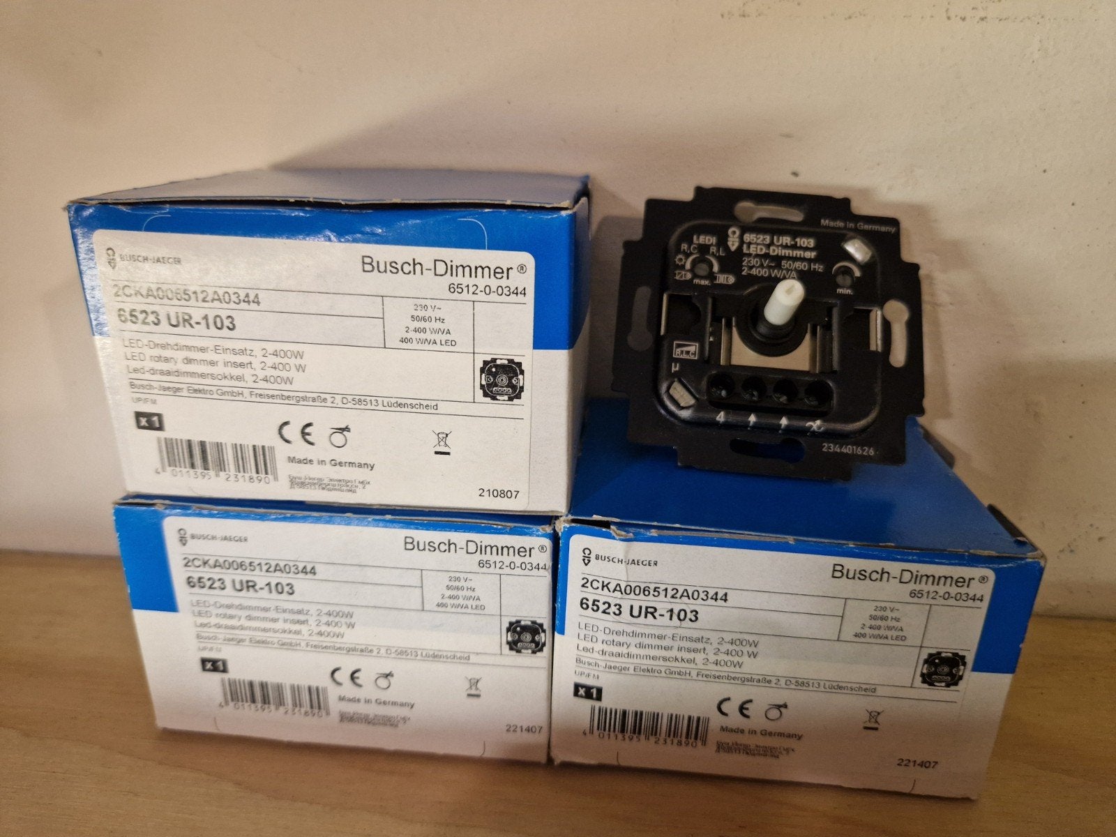 Busch en jaeger ABB dimmer dimmers 6523ur103, Doe-het-zelf en Verbouw, Elektra en Kabels, Ophalen, Nieuw, Schakelaar