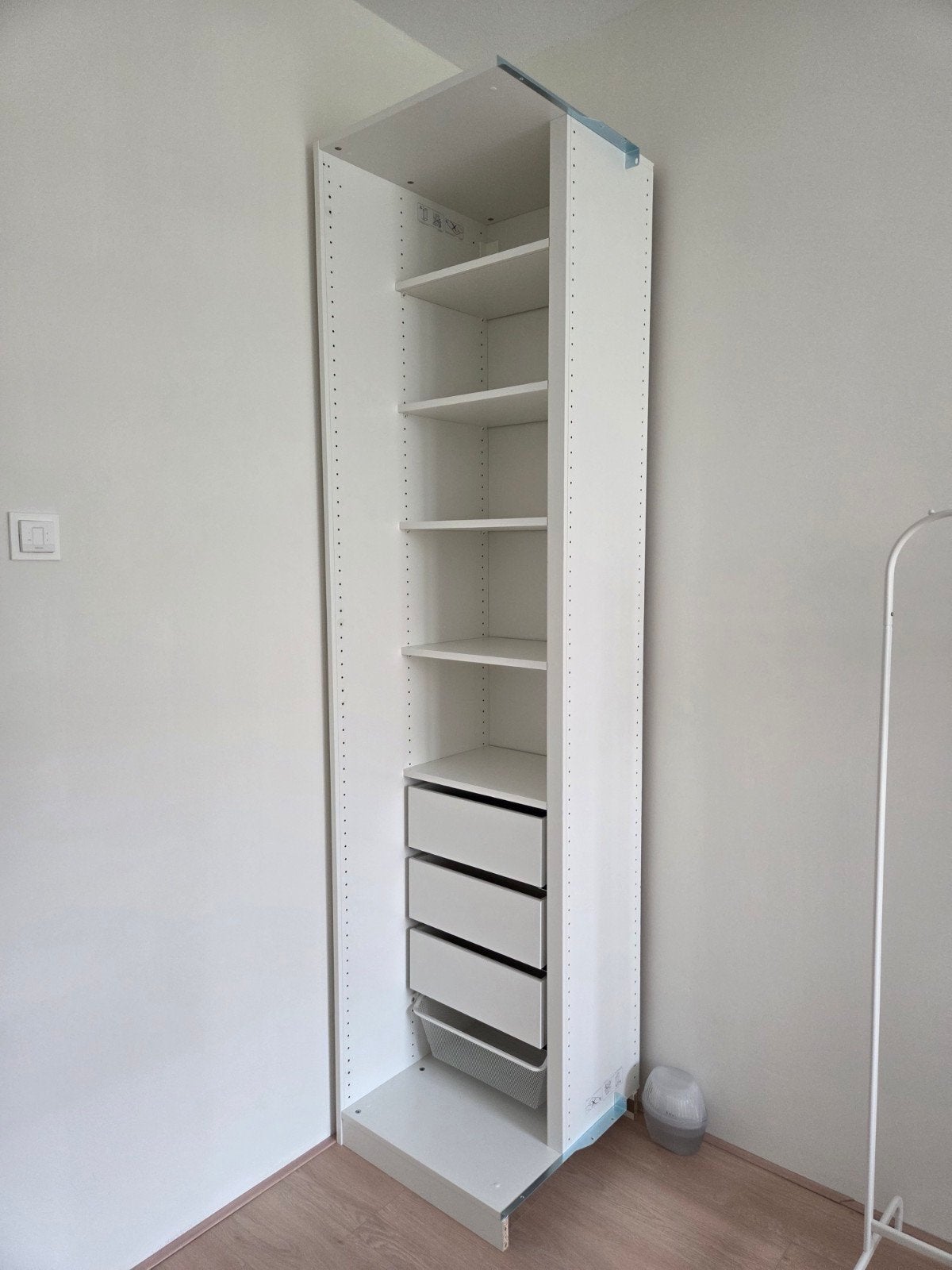 Ikea PAX hoekelement 53x58x236 met lades en planken, Huis en Inrichting, Ophalen, 200 cm of meer, 50 tot 100 cm, Zo goed als nieuw