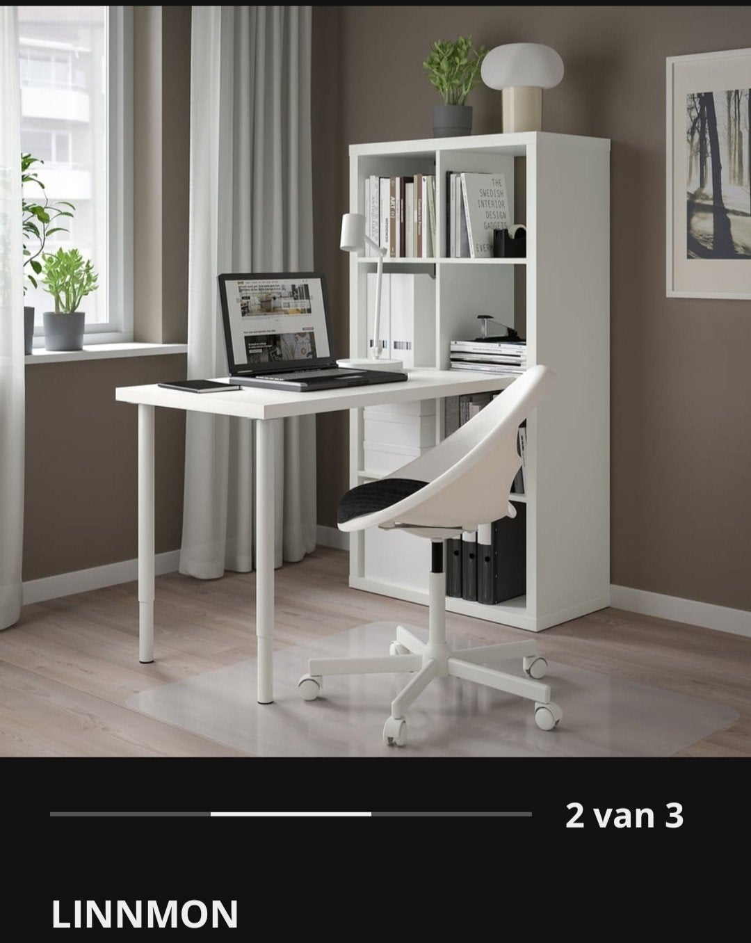 Ikea Linnmon/Olov bureau voor Kallax kast - Nieuw!, Huis en Inrichting, Ophalen