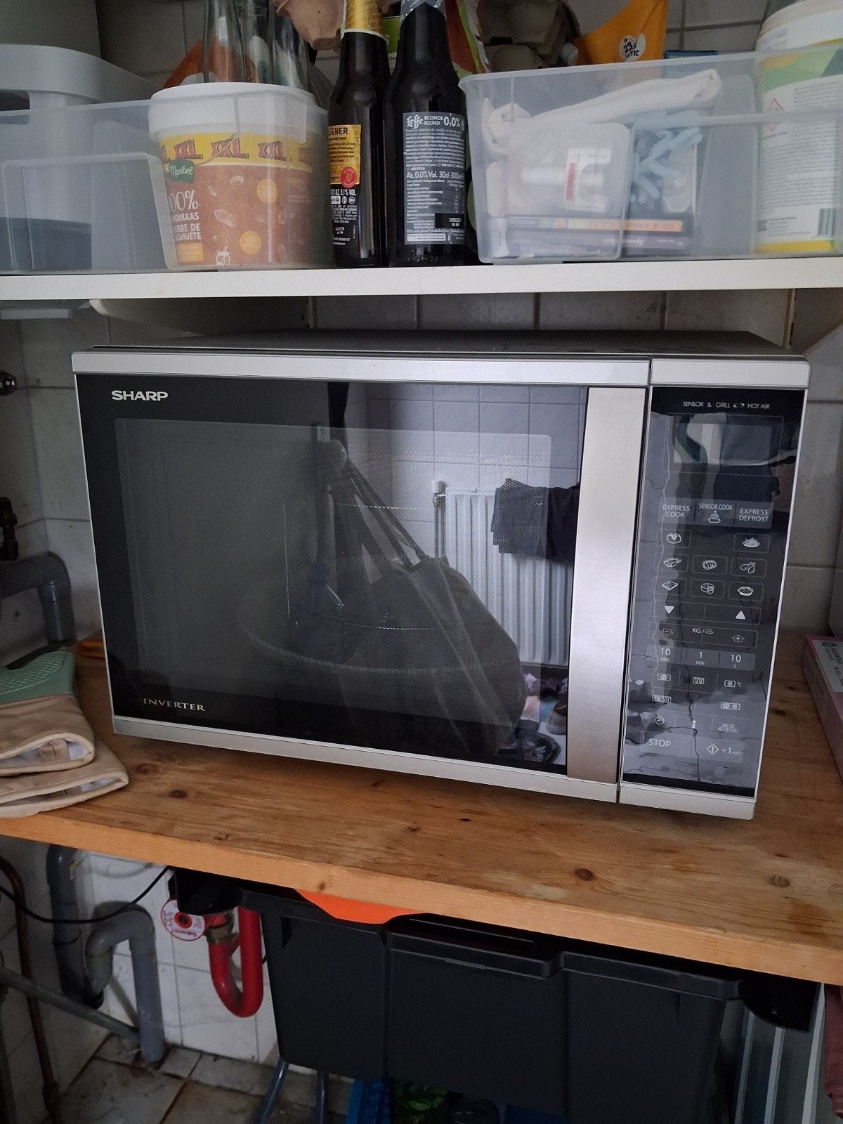 sharp combimagnetron R 970(IN), Ophalen, Zo goed als nieuw