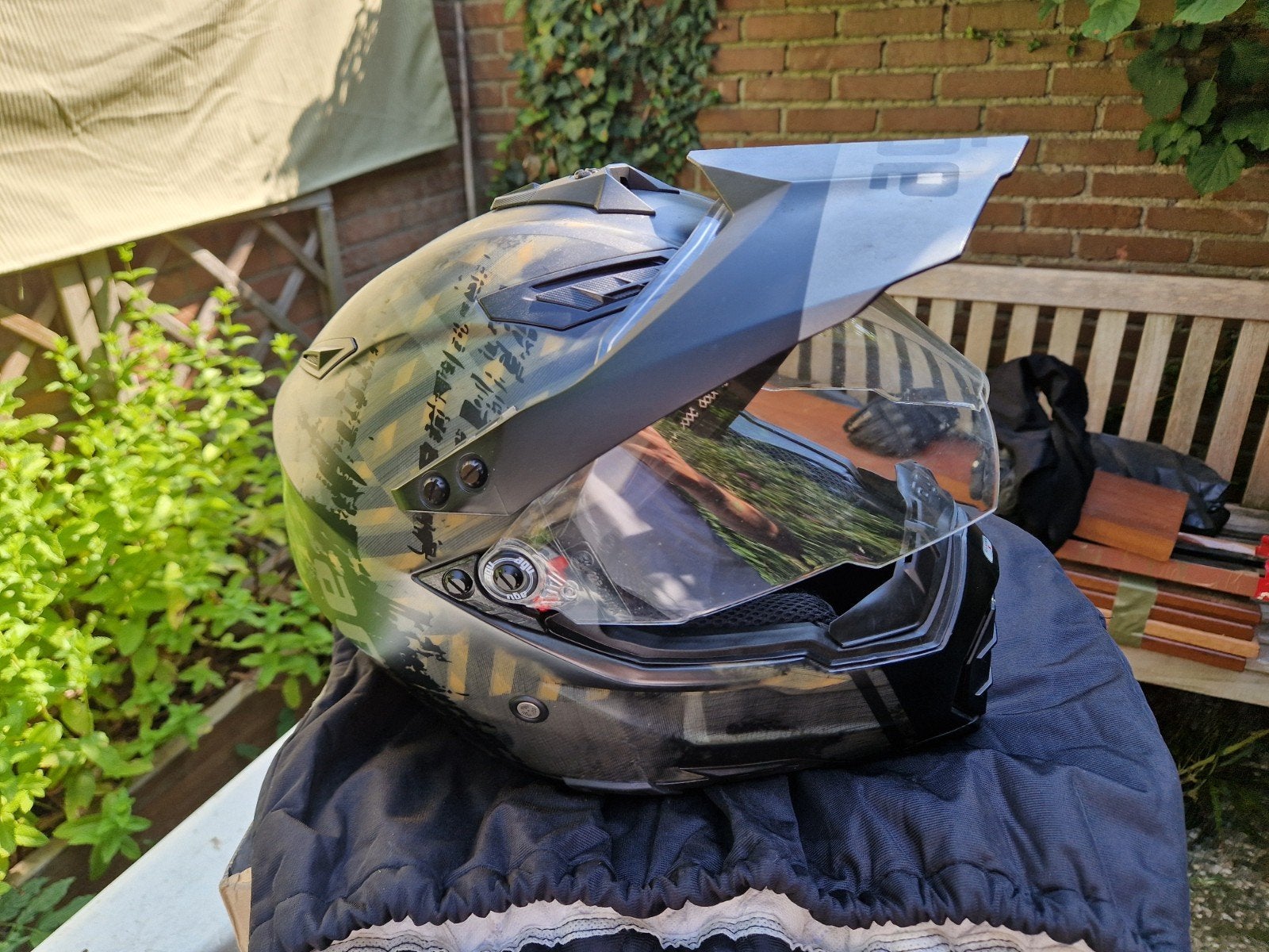 Ax 8 dual evo agv eo5 multi helm maat m offroad helm, Ophalen of Verzenden, Tweedehands, Integraalhelm, AGV