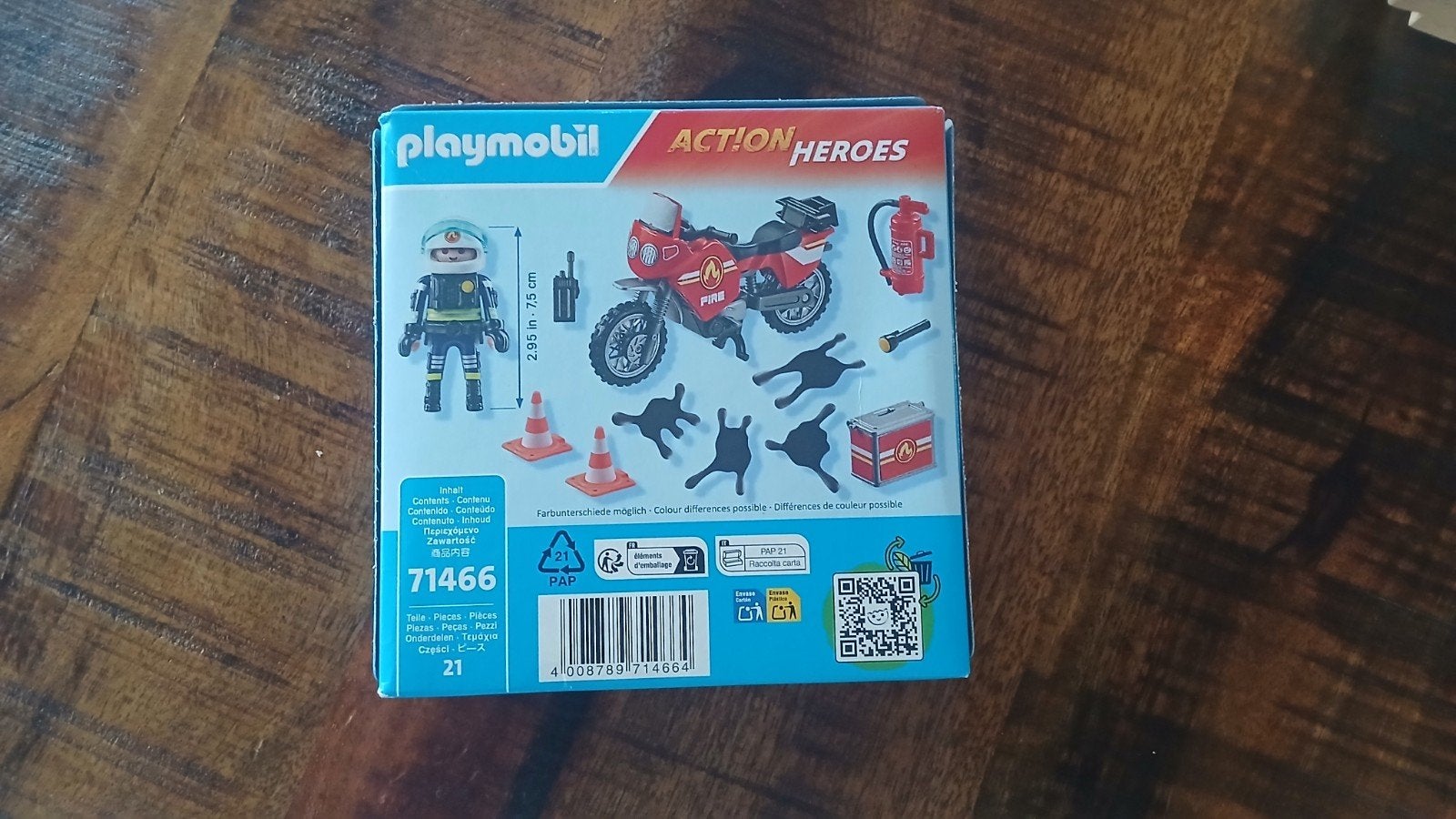 Playmobil action heroes brandweer motor (nieuw in doos), Ophalen of Verzenden