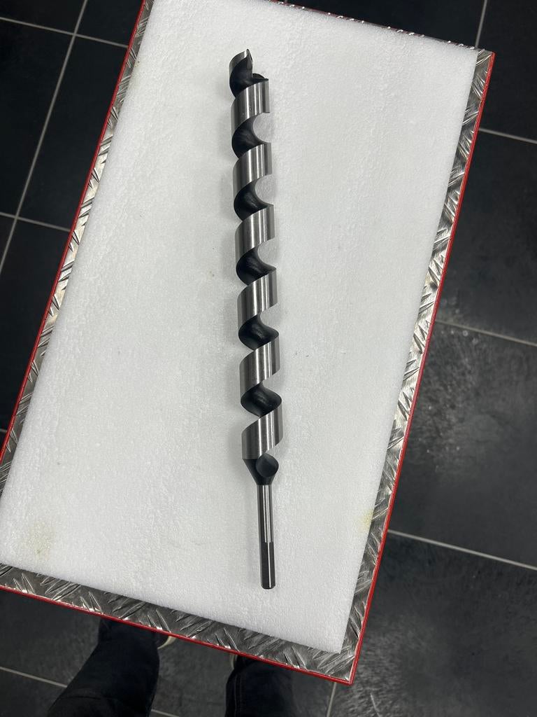 Houtboor spiraalboor met schroefpunt 35mm x 450mm, Ophalen of Verzenden, Nieuw, Boormachine