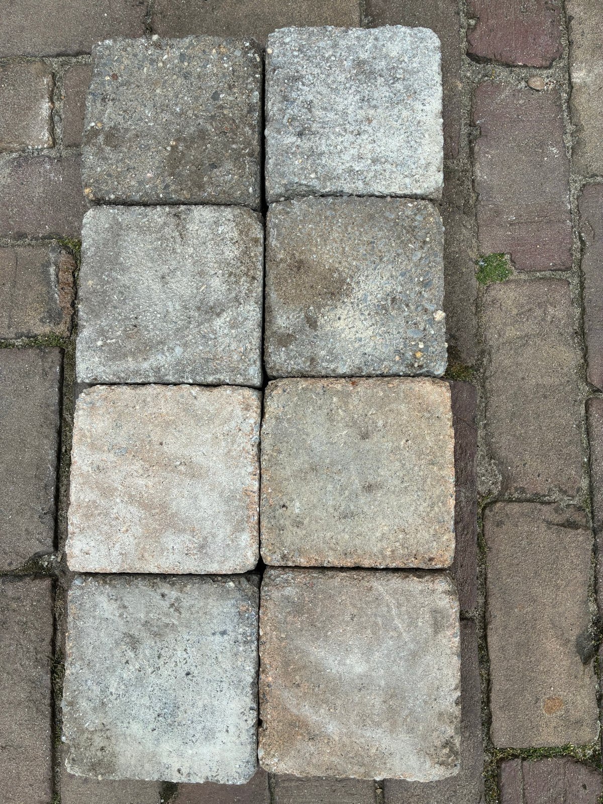 +/- 1000 stuks getromelde bestrating, Tuin en Terras, Tegels en Klinkers, Ophalen, Gebruikt, Klinkers, 10 m² of meer