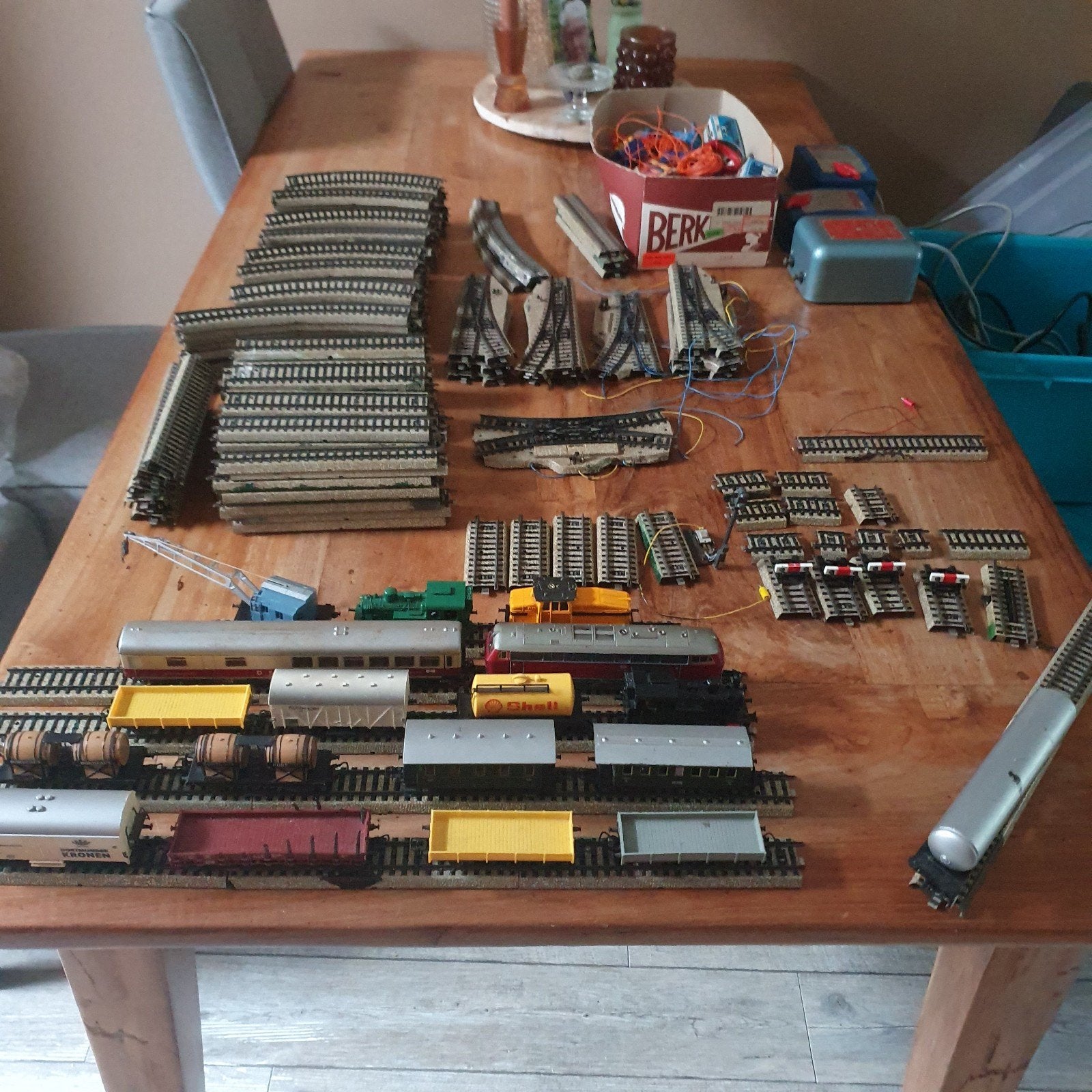 Grote Märklin H0 Treinset met Locomotieven, Wagons en Rails, Hobby en Vrije tijd, Ophalen, Wisselstroom, Märklin, Gebruikt