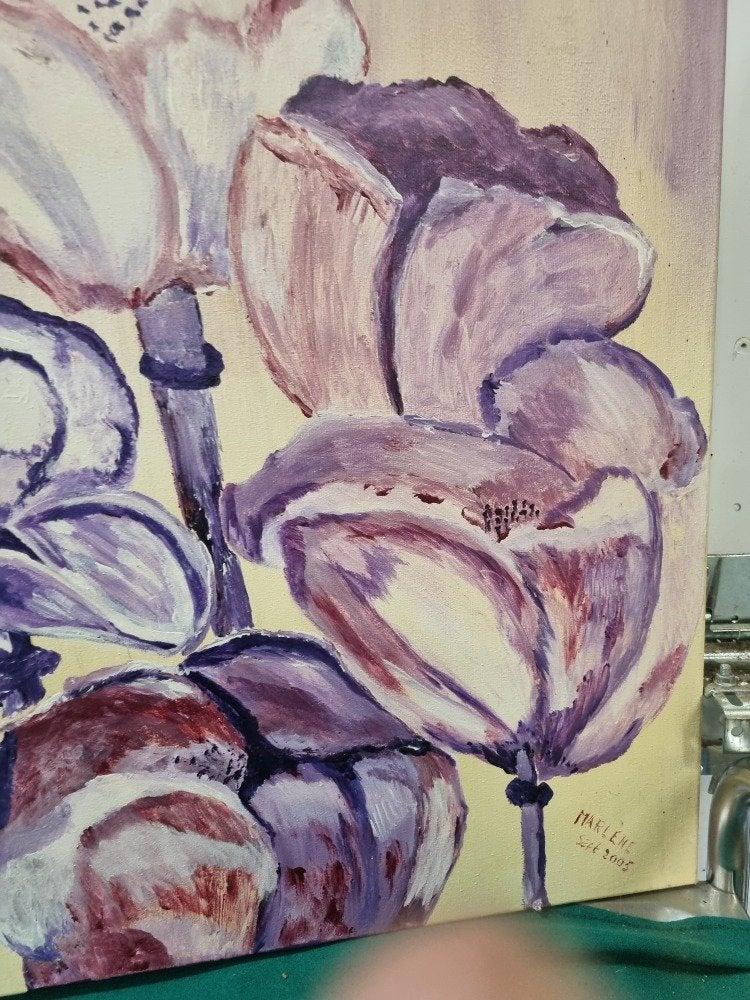 schilderij pioenrozen mb 2005, Ophalen of Verzenden, 'T Olde Gre-j, Info@toldegrej.nl, Endepoelstraat 20f Didam