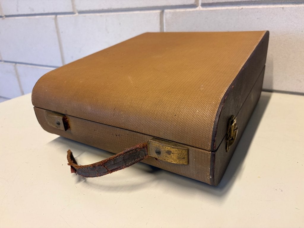 Vintage Elac Fridor electroacustic platenspeler in koffer, Ophalen, Overige merken