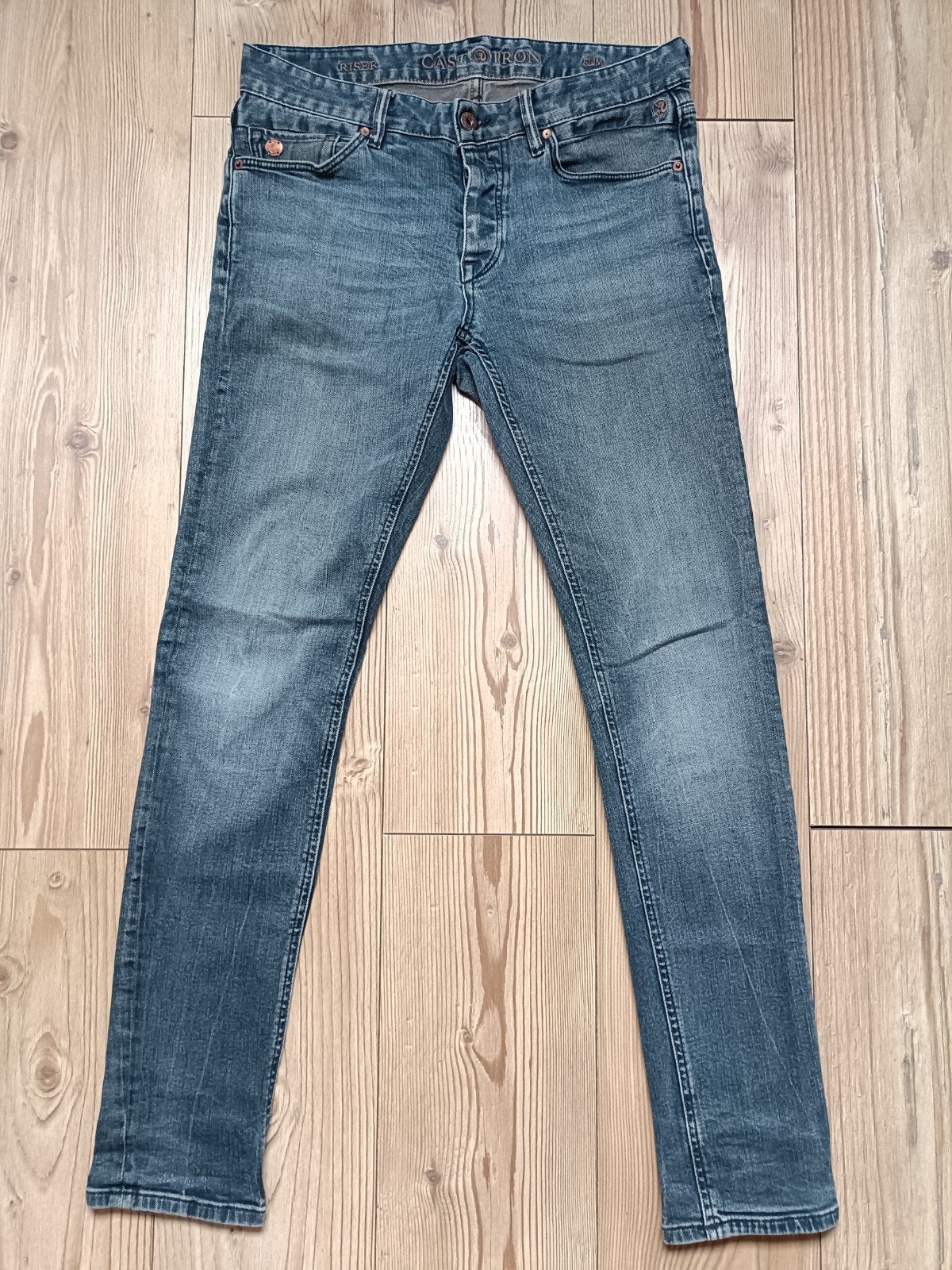 Cast Iron stretch maat 32-34, Ophalen of Verzenden, Zo goed als nieuw, Blauw, W32 (confectie 46) of kleiner
