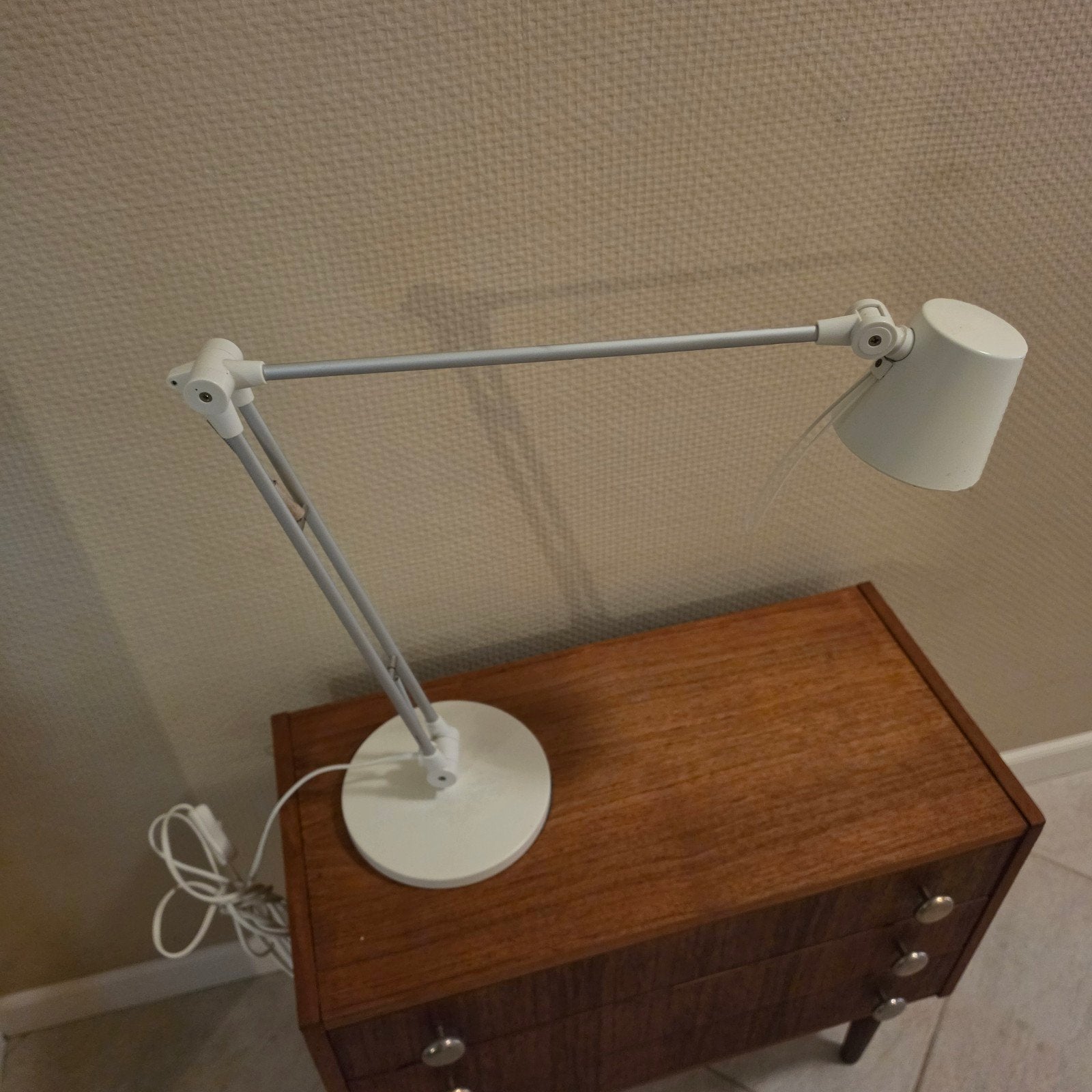 IKEA Oleby Bureaulamp Wit Verstelbaar Architectenlamp, Ophalen of Verzenden