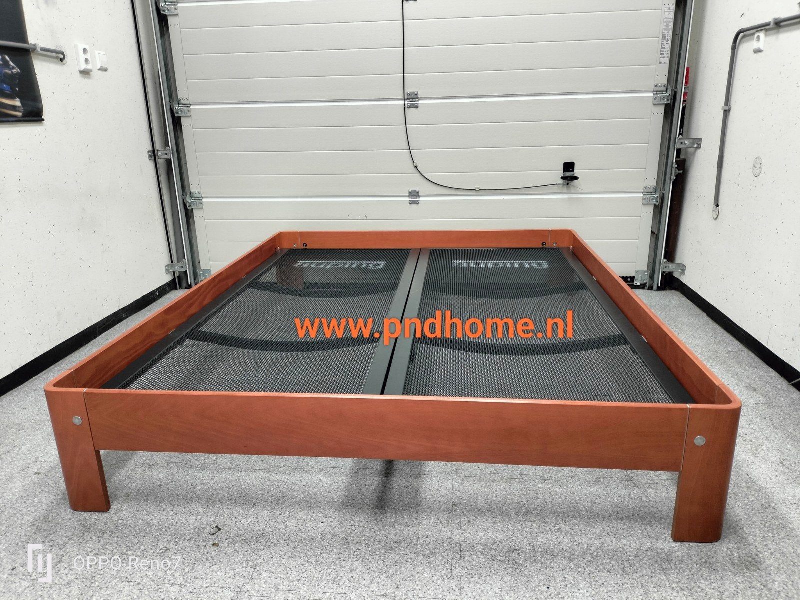 Auping Auronde 1000 (180x200) Kersenhout, Bruin, Tweepersoons, Ophalen of Verzenden, Zo goed als nieuw