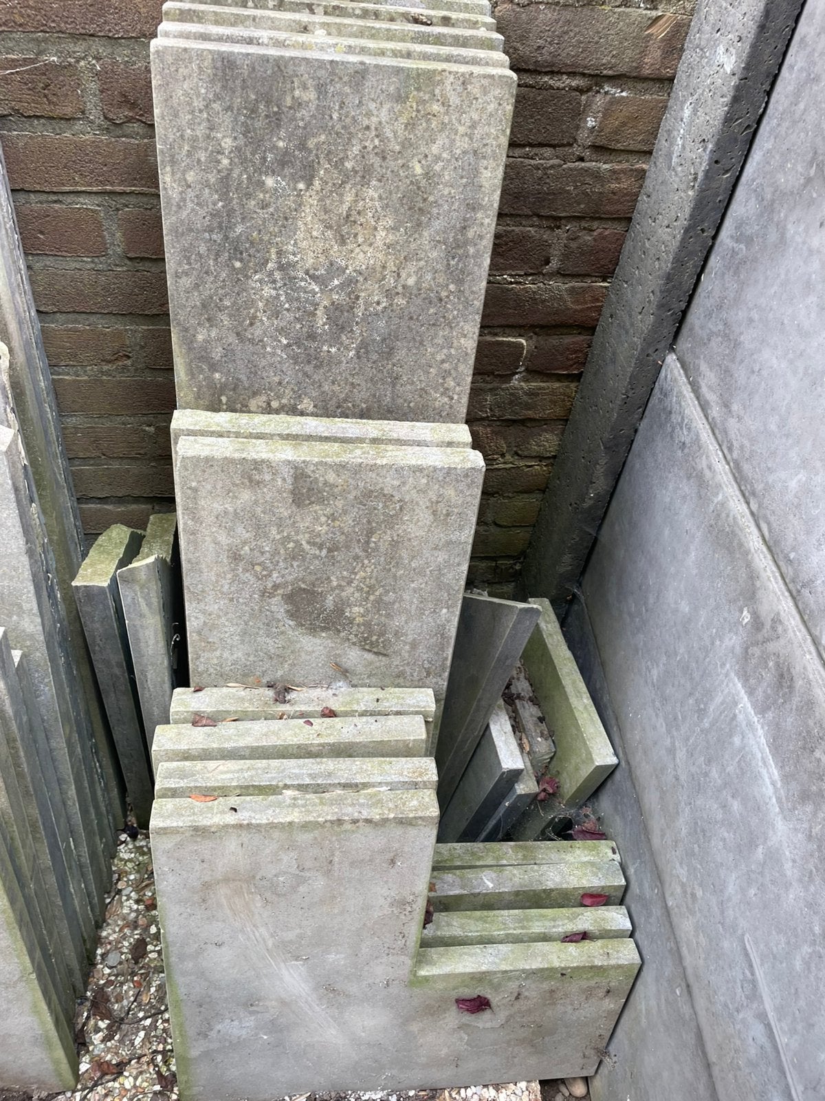 Te koop vijverranden, Tuin en Terras, Ophalen, Gebruikt, Vijverrand