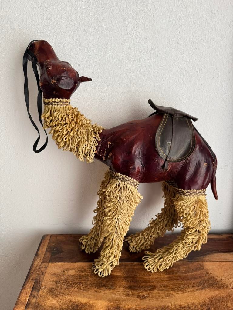 Grote decoratieve kameel, handgemaakt uit Egypte, Ophalen of Verzenden, Gebruikt, Beeldje of Figuurtje