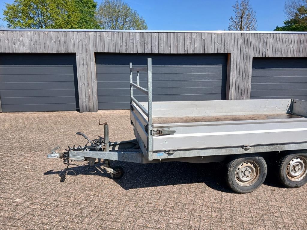 Robuuste Hapert aanhangwagen - Dubbelasser, Auto diversen, Aanhangers en Bagagewagens, Ophalen of Verzenden, Gebruikt