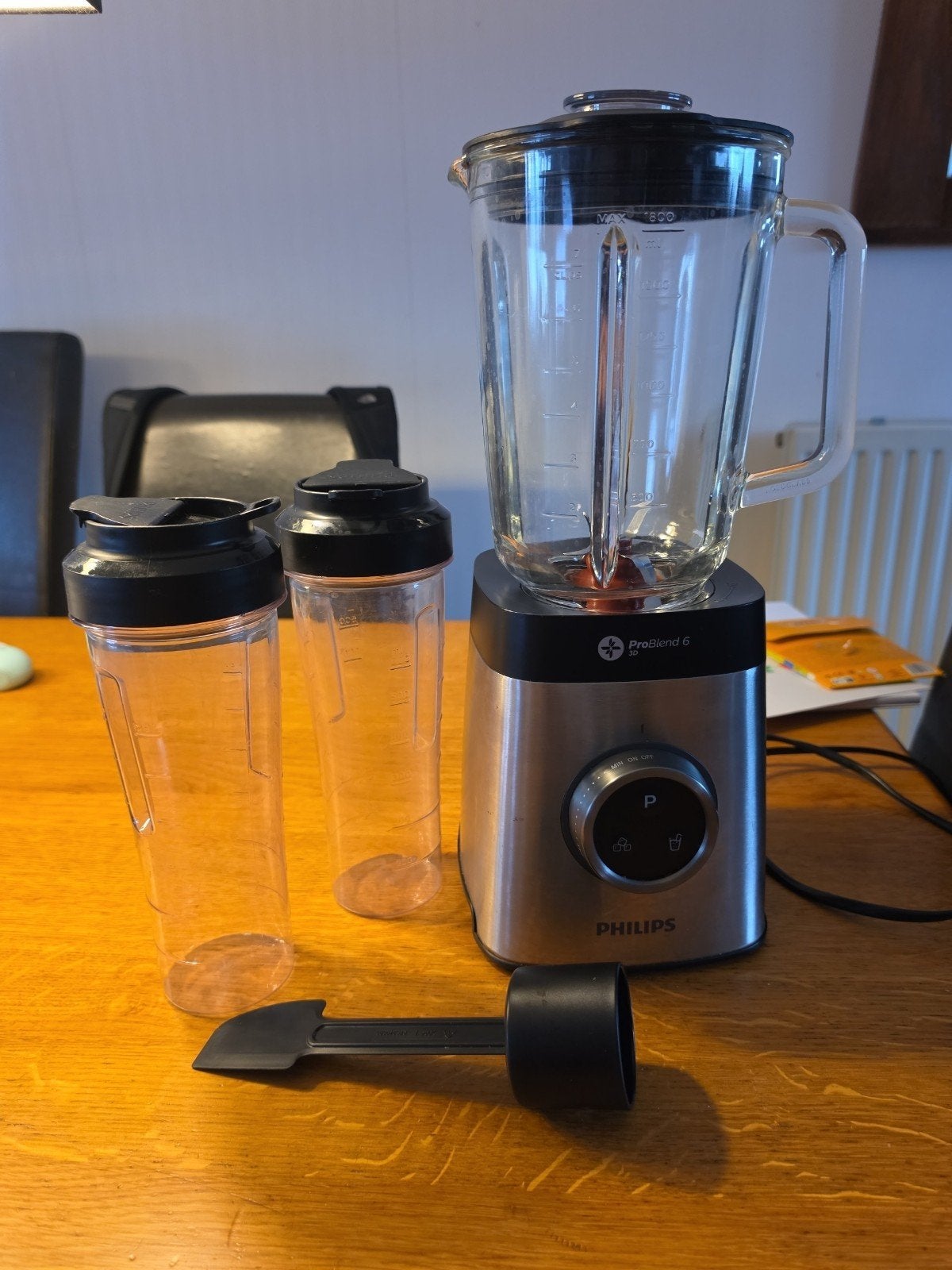 Philips Avance HR3655/00 Blender met 2 To-Go bekers, Ophalen, Zo goed als nieuw, Blender