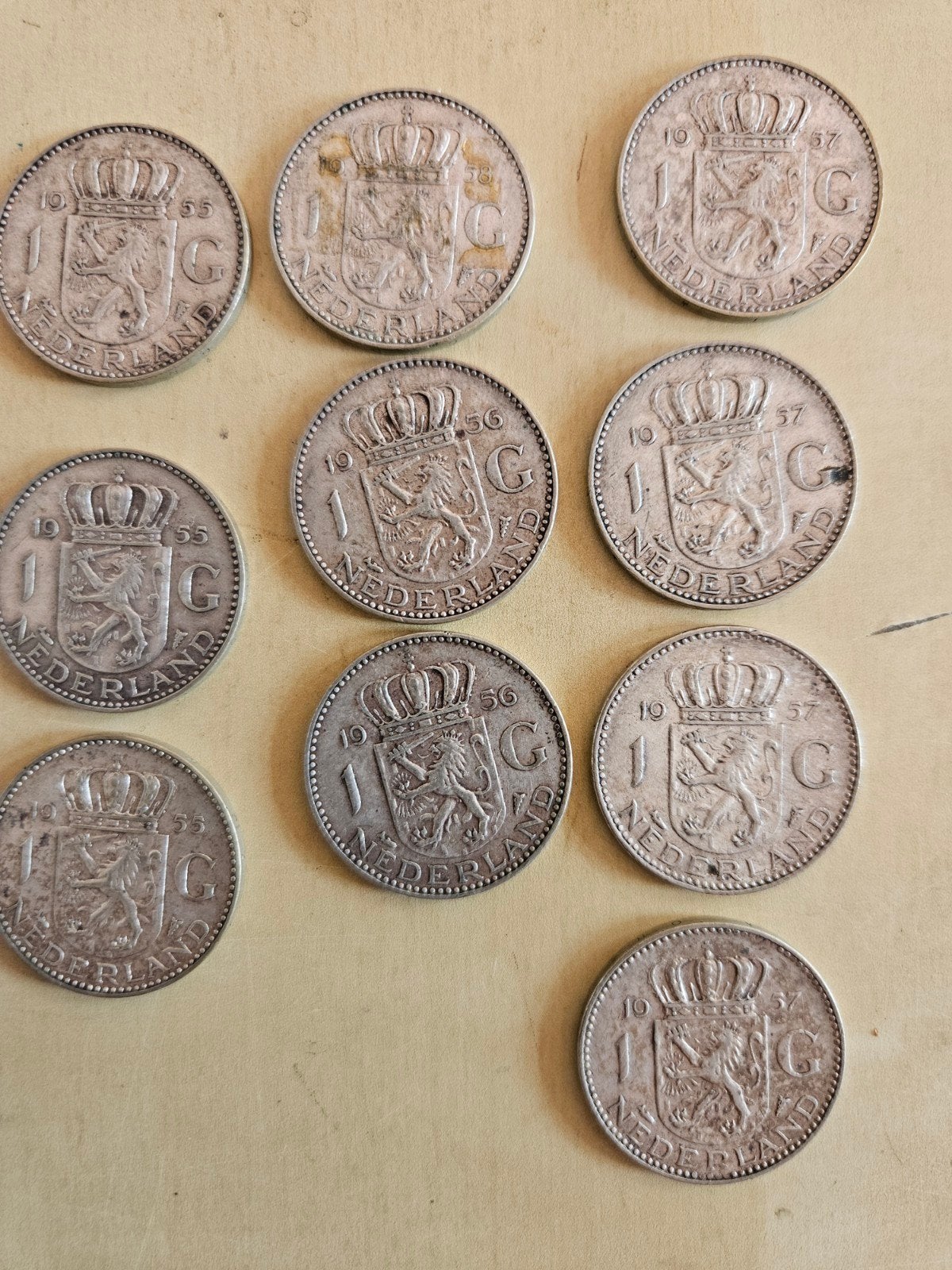 zilveren guldens, Postzegels en Munten, Munten | Nederland, Ophalen of Verzenden, Koningin Juliana, 1 gulden
