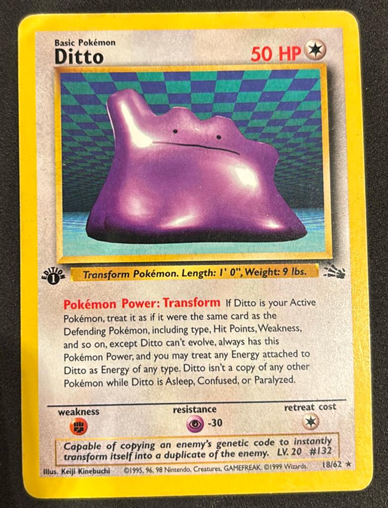 Ditto 18/62 1st edition fossil, non holo, Ophalen, Zo goed als nieuw