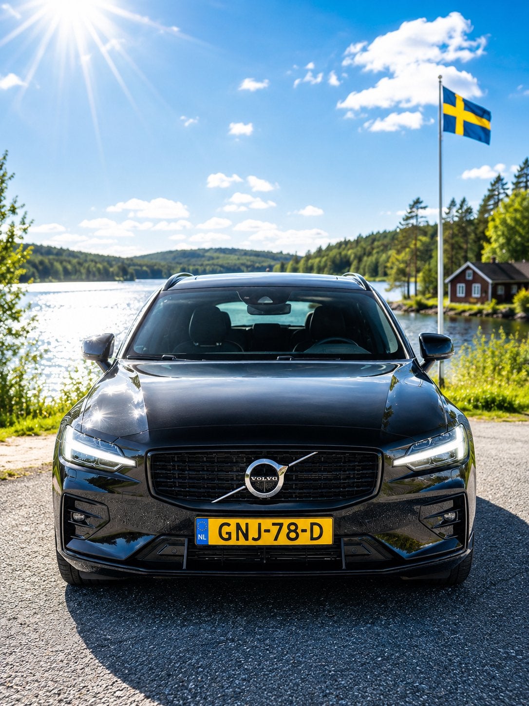 ‼️VOLVO V60 2.0 T6 340PK R-DESIGN RECHARGE AWD NIEUWSTAAT‼️, Automaat, 4 cilinders, Alcantara, Zwart