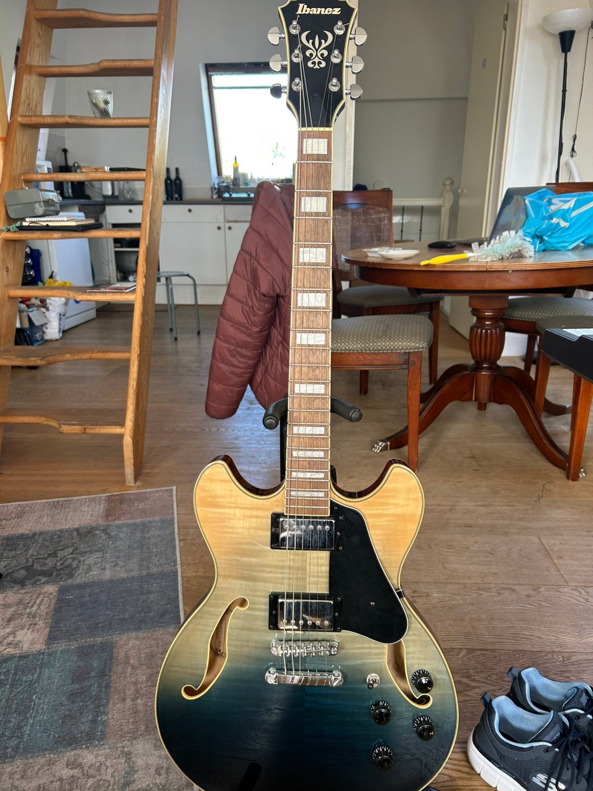 Ibanez AS93FM in perfecte staat - Semi-hollow body, Muziek en Instrumenten, Ophalen, Zo goed als nieuw, Semi-solid body, Ibanez