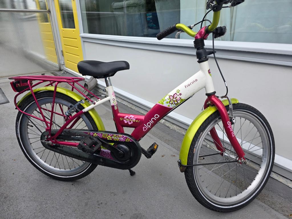 Meisjes fiets 16 inch, Fietsen en Brommers, Ophalen, Velgrem, 16 inch, Handrem