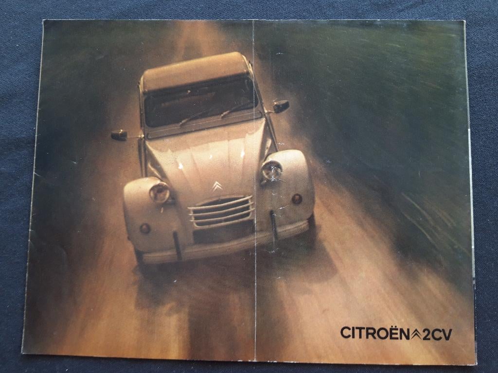 folder Citroën 2CV modeljaar 1973 - Nederlands, Ophalen of Verzenden, Zo goed als nieuw, Citroën