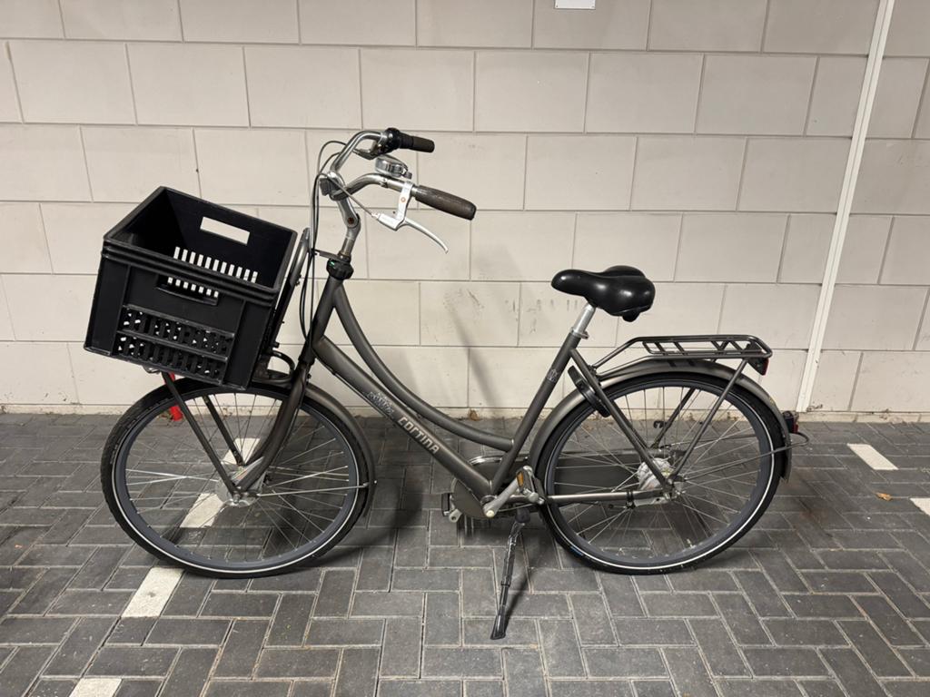 Cortina Family fiets 59 cm, 7 versnellingen, met krat, Gebruikt, Versnellingen, 56 cm of meer, Ophalen