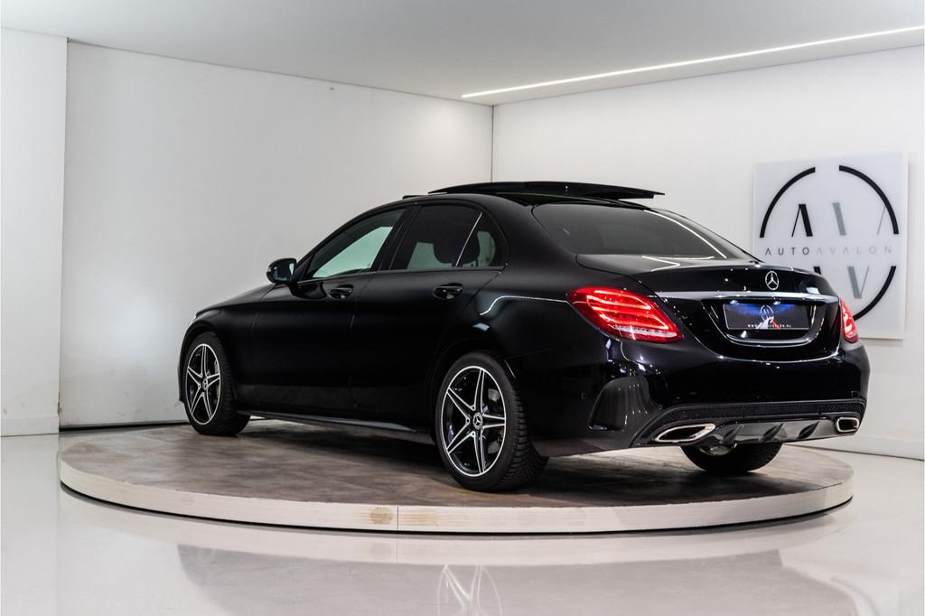 Mercedes-Benz C-Klasse 300 AMG 245PK | Pano | Sfeer | LED |, Automaat, 12 maanden, 4 cilinders, Zwart
