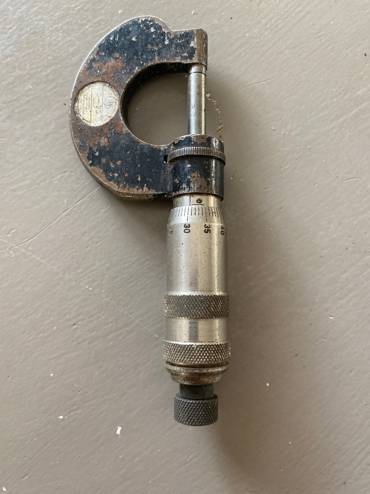 Micrometer 0-25 mm - Nauwkeurig meetgereedschap, Ophalen, Gebruikt, Overige typen