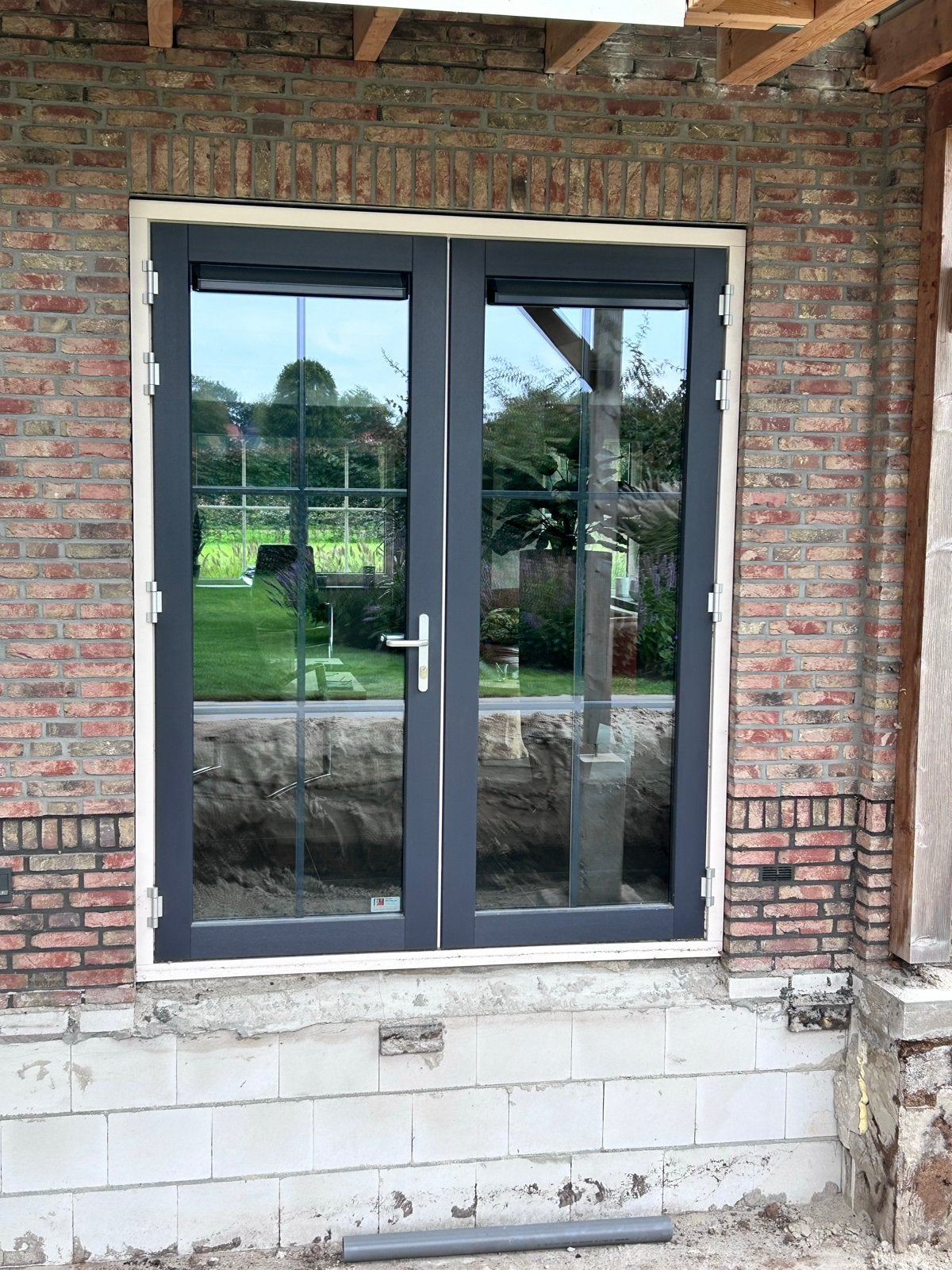 Rehau kozijnen met Triple Glas , Roeden en Duco Ventilatie, Ophalen, Gevelraam of Ruit, Nieuw, 160 cm of meer