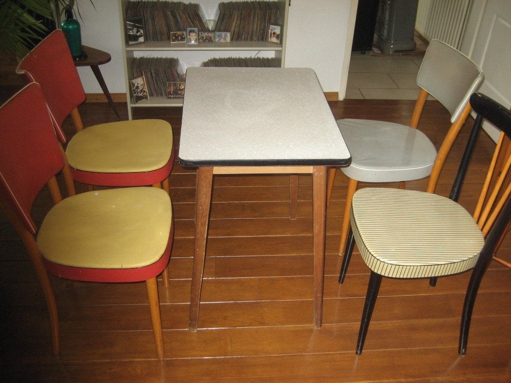 early sixties tafel en stoelen, Ophalen