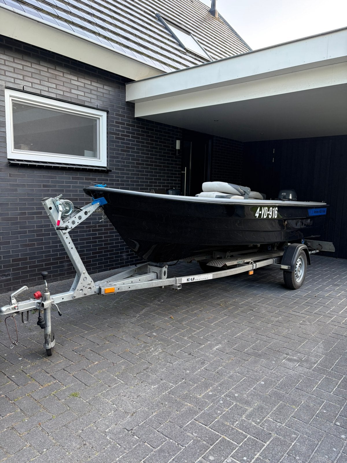 Complete visboot / toerboot, Watersport en Boten, Vis- en Consoleboten, Zo goed als nieuw, Ophalen