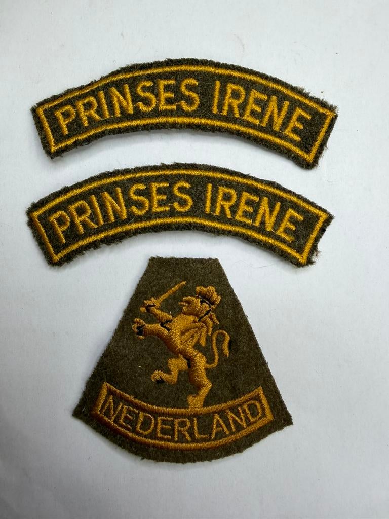 Set PRINSES IRENE brigade (repro), Ophalen of Verzenden, Landmacht, Nederland, Embleem of Badge