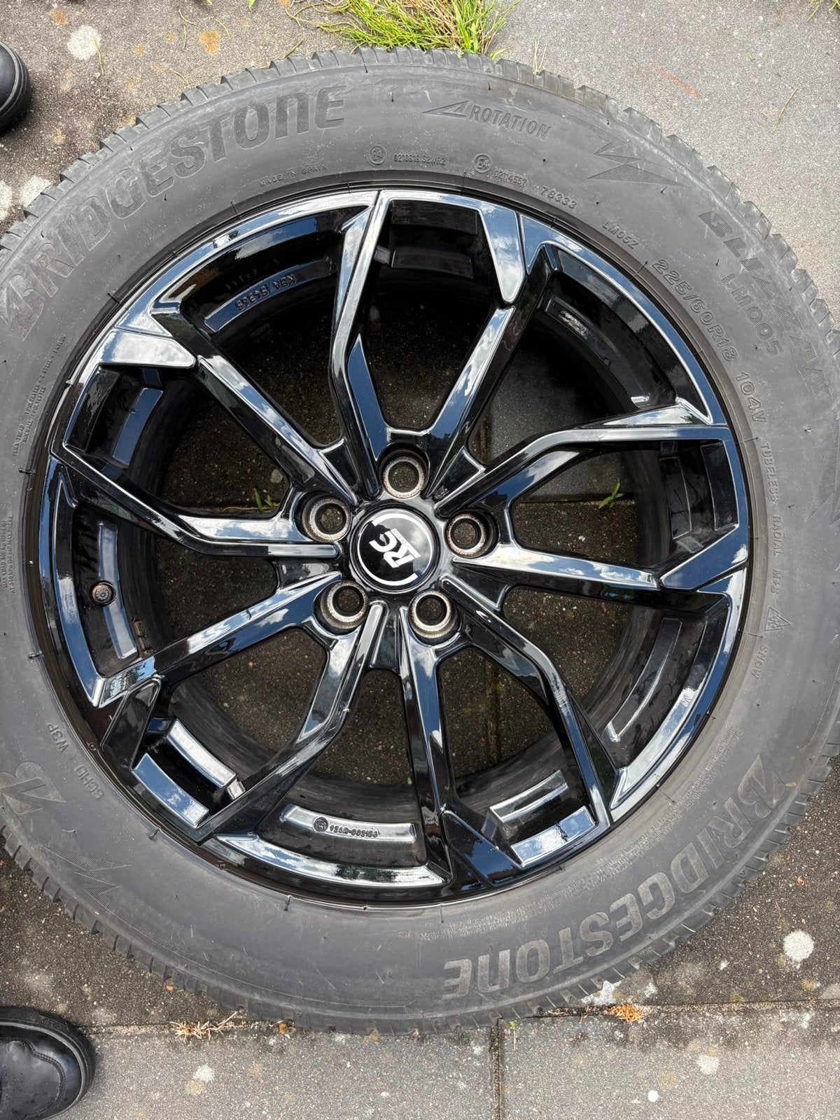 18 inch RC Design RC34 velgen + Bridgestone Winterbanden, Auto-onderdelen, Banden en Velgen, Ophalen, 18 inch, Gebruikt, Banden en Velgen