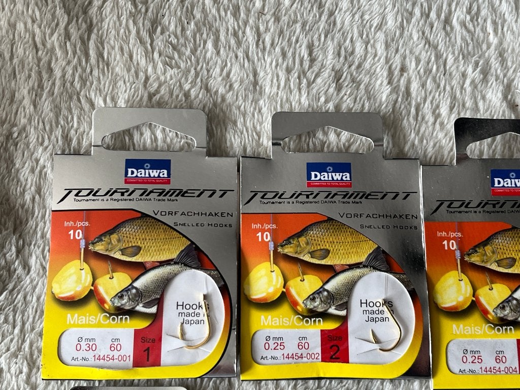 adv 150 / NIEUW set 6 onderlijnboekjes DAIWA 60cm, Ophalen of Verzenden, Nieuw, Haak