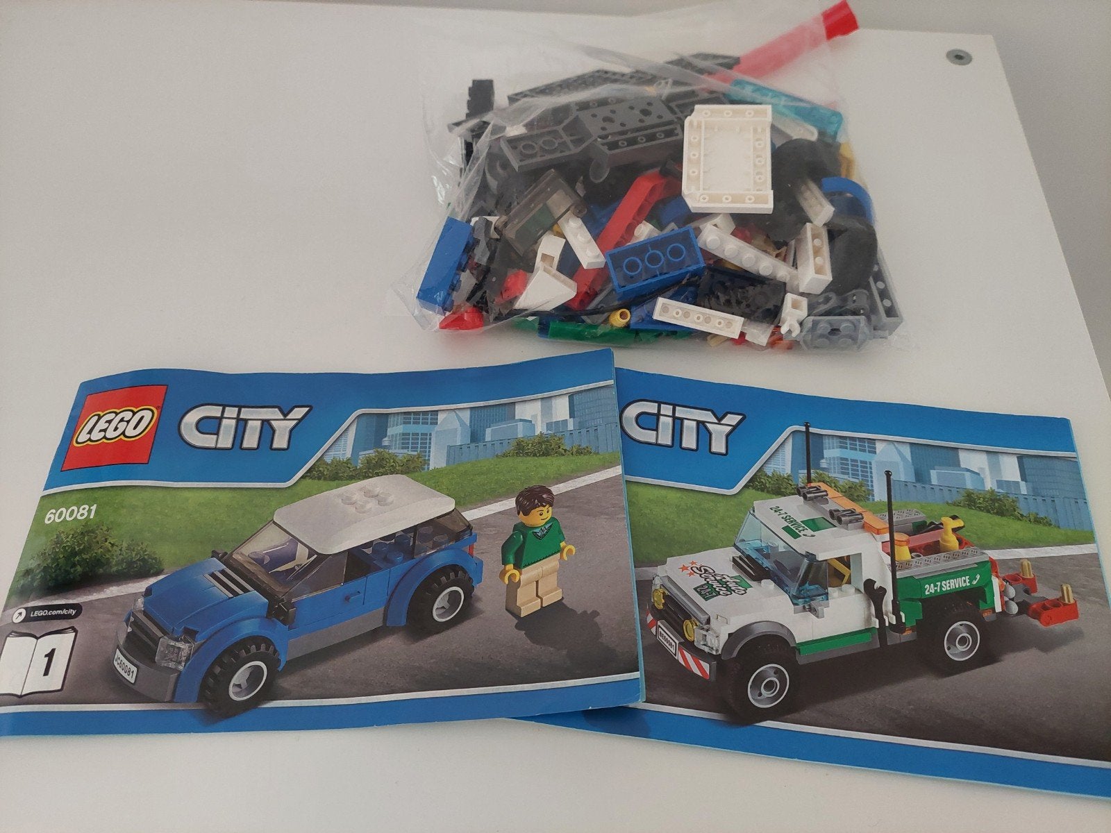 lego 60081 pick-up sleepwagen, Kinderen en Baby's, Speelgoed | Duplo en Lego, City, Lego, Inclusief instructies, Ophalen of Verzenden